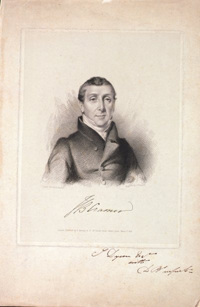 Johann Baptist Cramer Engraved by J. Thomson, 1826 by David Barber